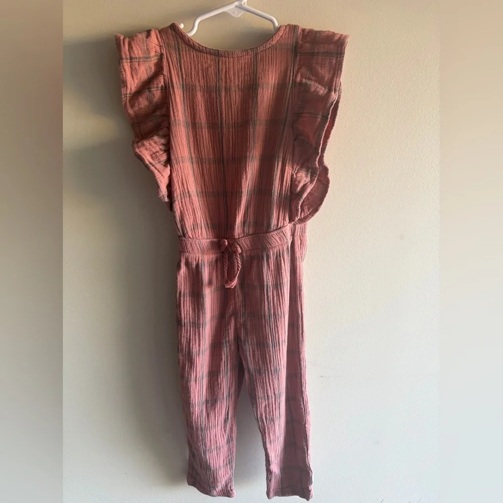 Pink Ruffled Kids Romper - Picture 1 of 4